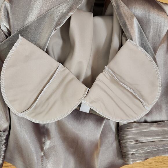 Vintage Joseph Ribkoff Jacket Size US 8 Womens Gold Buttonup Cocktail Formal - Picture 10 of 16